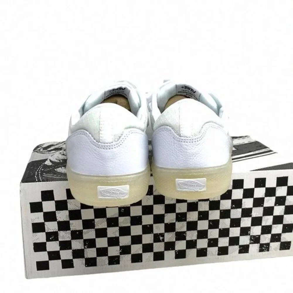 VANS Ave Leather Shoes Low Top Skate Mesh VN0A5JIBWWW Size Women's Sneakers